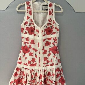 Alexis Red Floral Mini Dress